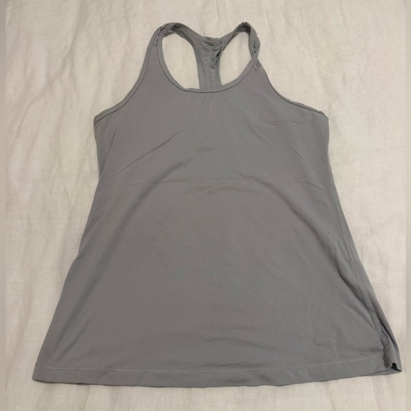 Nike Gray Dri-FIT Racerback Athletic Top - Picture 1 of 5
